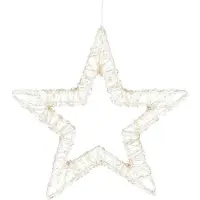 Luca Lighting Ster Hangend met Warm Witte LED Verlichting - Ø36 cm - Metaal - Wit