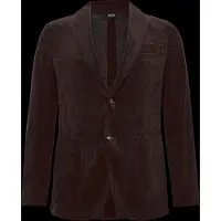 BOSS Slim-fit blazer van een katoen-kasjmiermix Maat 56
