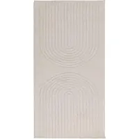vidaXL Binnen kleed GALATI Crèmekleurig 150 x 80 cm Polyester