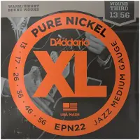 Daddario EPN22 XL Pure Nickel Electric Guitar Strings 13-56