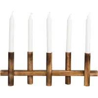 ERNST kandelaar 5 kaarsen Donker hout