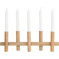 ERNST kandelaar 5 kaarsen Licht hout