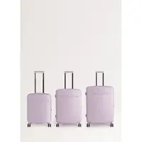 Create - Harde polycarbonaat koffer met TSA-slot en multidirectionele wielen - Lavendel - Set: cabina S, M y L - LUGGAGE STUDIO