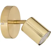 Atmosphera Wandlamp / plafondlamp Vico - D10 x H15 cm - metaal - goud - 2 lichtbronnen