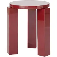 New Works Atlas ronde kruk Burgundy, Ø36x44 cm