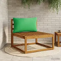 vidaXL Rugkussen PUTTEN 100% Polyester Groen 70 x 40 x 15 cm