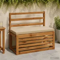 vidaXL Bankkussen SOEST 100% Polyester Zand 80 x 40 x 5 cm