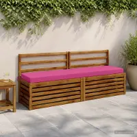 vidaXL Bankkussen SOEST 100% Polyester Roze 170 x 40 x 8 cm