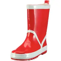 Playshoes Regenlaarzen rood / wit
