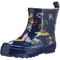 Playshoes Regenlaarzen donkerblauw / bruin / geel / rood