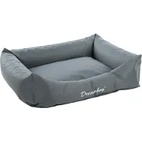 Flamingo hondenbed Dreambay, rechthoekig, petrolkleurig, afmetingen: 100 x 80 x 25 cm