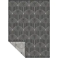 Home Collection Dubbelzijdig Buitenkleed Flatweave - Zwart 80 x 150 cm