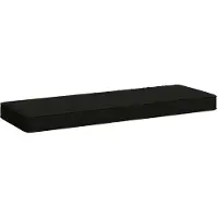 vidaXL 1-delig Bankkussen VUGHT 100% Polyester Zwart 80 x 30 x 5 cm