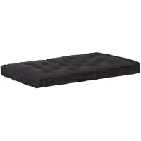 vidaXL Coussin de plancher de palette Coton 120x80x10 cm Noir48674