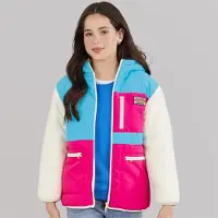 Lagooners Meisjes whimble mantel van middellange lengte - Hot Pink