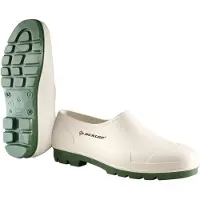 Dunlop PVC-regenlaars, bicolor, model OB, wit, conform EN ISO 20347:2012, OB, FO, CI, SRA, wit, maat 44