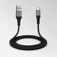 Grixx laadkabel USB-A naar USB-C 1 m USB 2.0 laden en data zwart