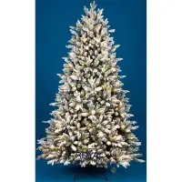 Royal christmas - Kunstkerstboom - Canberra PE / PVC Sneeuw - 350 LED Lampjes - 210 cm