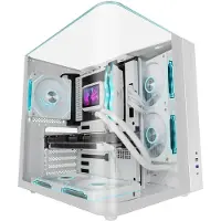 Mars Gaming MC-INFINIOLITEW, Midi-tower, PC, Wit, ATX, Micro ATX, Mini-ITX, Gehard glas, Gaming