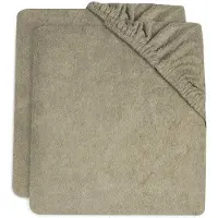 Jollein Aankleedkussenhoes Badstof 75x85cm Olive Green (2pack)