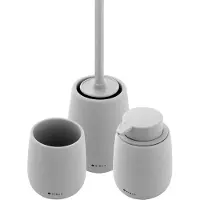 Nimco Tabo - Set accessoires voor de badkamer, lichtgrijs TA SET-04