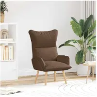 vidaXL Fauteuil Bruin 69 x 74 x 93 cm Stof