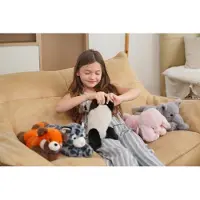 ONE LOVE Knuffel - Panda Peng - 32Cm - Zwart En Bruin - 0 Jaar