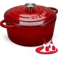 OVERMONT braadpan, geëmailleerd gietijzer, pan - braadpan, 28 cm, geschikt voor de oven - met