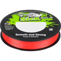 Berkley Sick Braid - 150 meter gevlochten visdraad, diameter/draagkracht: 0.06 mm / 5.4 kg, kleur: rood