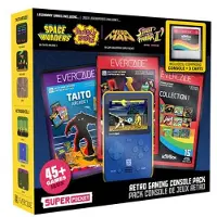 Blaze Pack Console de jeux rétrogaming Capcom Super Pocket + Taito 1 Activision 1 Rare 1 + 3 cartouches Evercade