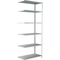 Schulte Legborden in modulair systeem, aanbouwstelling, 1000 x 500 x 2500 mm, wit