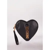 Moschino Heart Bag In Calfskin Belt Black Maat: OS | Clutches Outlet | Dames | Zwart