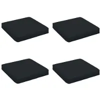 vidaXL 4-Piece Zitkussens VUGHT 4 st 100% Polyester Donkerblauw