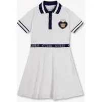 GUESS Meisjes jurk polo piquet pure wit