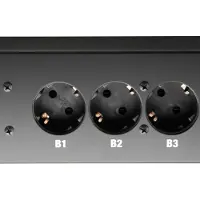 Adam hall 87472, 19-inch stekkerdoos, 9-voudig, 2 HE - stroomverdeelunit