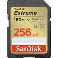 SanDisk Sdxc Extreme Plus 256gb (uhs-i V30 U3 R240 Mb/s / W160mb/s 4k Uhd)