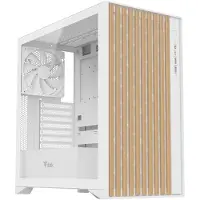 ITek WOODY, Tower, PC, Wit, ATX, Micro ATX, Mini-ITX, ABS (acrylonitril-butadieen-styreen), Hout, Gaming