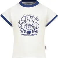 Vingino T-shirt wit Meisjes Katoen Ronde hals Printopdruk - maat 140