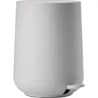 Zone Denmark Nova Pedaalemmer - Prullenbak Badkamer Softclose - Afvalemmer Klein - Toilet & Badkamer Accessoires - Kunststof - 3 liter - 23,5 x 20,5 cm - Gulliter Grey (grijs)