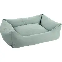 Flamingo hondenbed Geneve, rechthoekig, lichtgroen, afmetingen: 100 x 80 x 25 cm