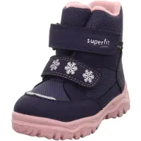 Superfit Snowboots 'Husky1' donkerblauw / rosa / wit
