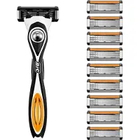 BIC Hybrid 5 Flex scheermes voor heren, natte scheerapparaat met 10 verwisselbare mesjes