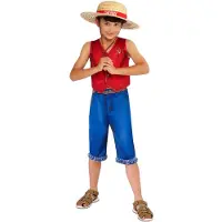 Netflix Déguisement enfant Luffy Taille 9-10 ans
