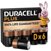 Duracell Plus D - alkaline batterijen - 1,5V, LR20 - 6 stuks
