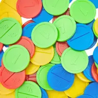 Combicraft plastic ronde breekmunten groen - Ø29mm - 250 stuks