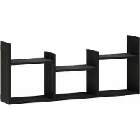 vidaXL Wandplank Zwart eiken 97,5 x 17 x 40 cm Bewerkt hout