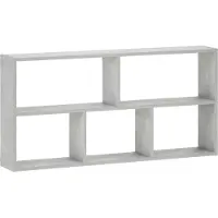 vidaXL Wandplank Betongrijs 102 x 17 x 50 cm Bewerkt hout