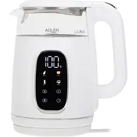 Adler AD 1305 waterkoker wit/zilver