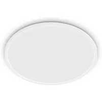 Philips LED-plafondlamp Superslim, dimbaar, wit / opaal, Werkkamer / Kantoor, metaal, LED plafondlamp