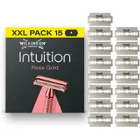 Wilkinson Sword Intuition Rose Gold Navulmesjes 15 stuks